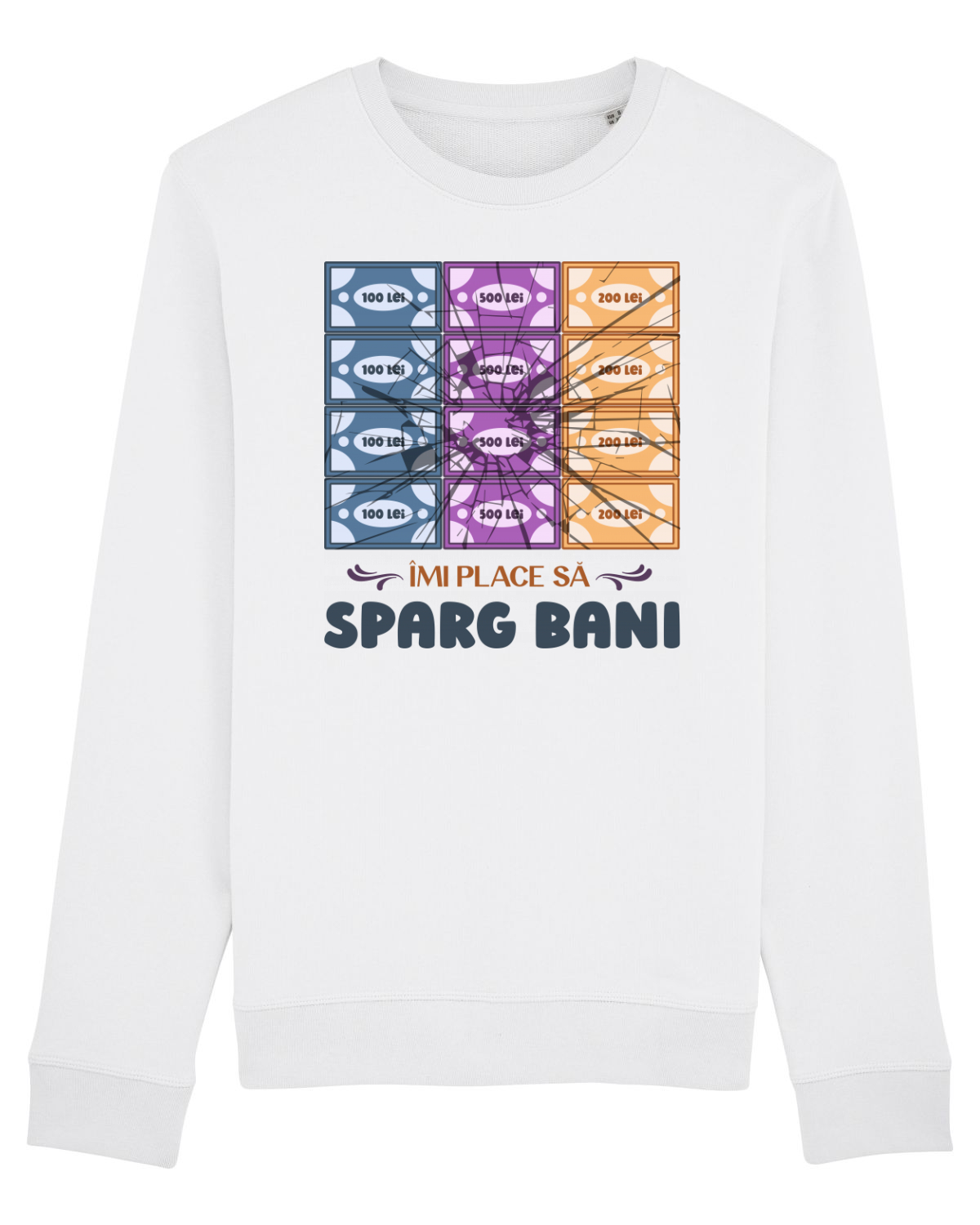 Bluză mânecă lungă Unisex Rise White