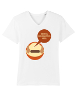 Simt că mă frământă ceva Tricou mânecă scurtă guler V Bărbat Presenter