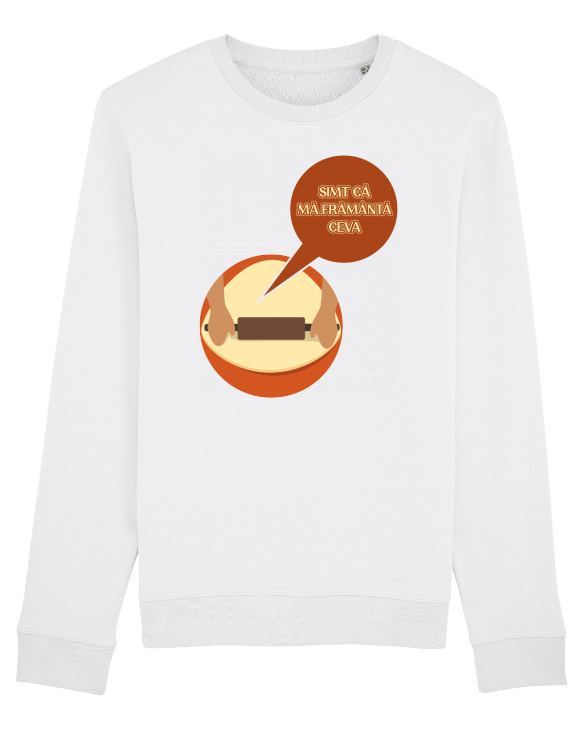 Bluză mânecă lungă Unisex Rise White