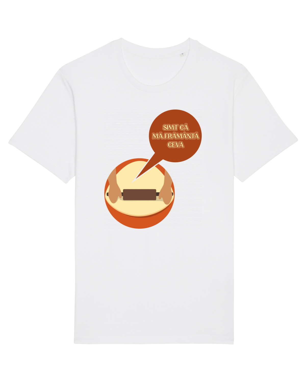 Tricou mânecă scurtă Unisex Rocker White