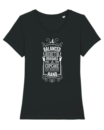 A Balanced Diet Means A Cupcake In Each Hand Black