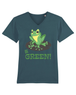 Be Green! Tricou mânecă scurtă guler V Bărbat Presenter