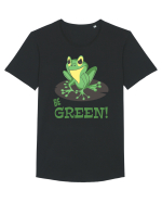 Be Green! Tricou mânecă scurtă guler larg Bărbat Skater