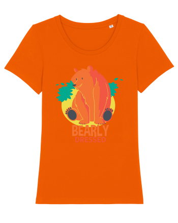 Bearly Dressed Bright Orange