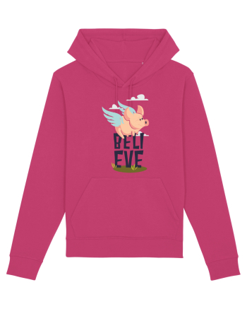 Believe Flying Pig Raspberry