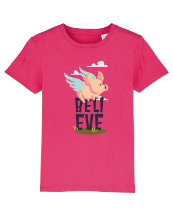 Believe Flying Pig Raspberry