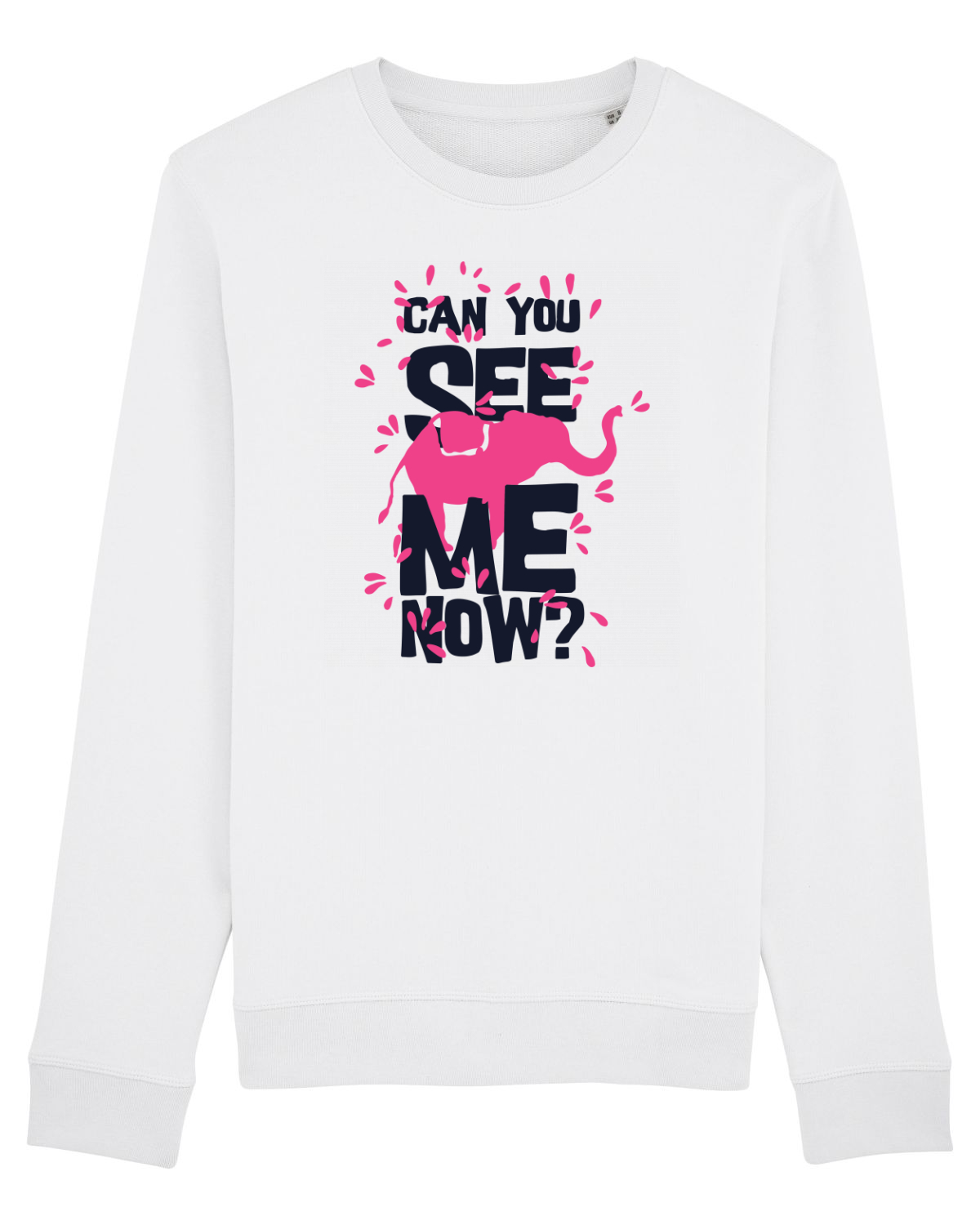 Bluză mânecă lungă Unisex Rise White