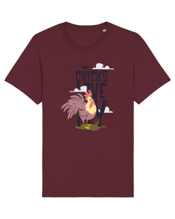 Chicks Love My Cock Burgundy
