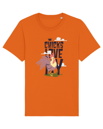 Chicks Love My Cock Bright Orange
