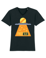 Free Taxi Tricou mânecă scurtă guler V Bărbat Presenter