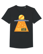 Free Taxi Tricou mânecă scurtă guler larg Bărbat Skater