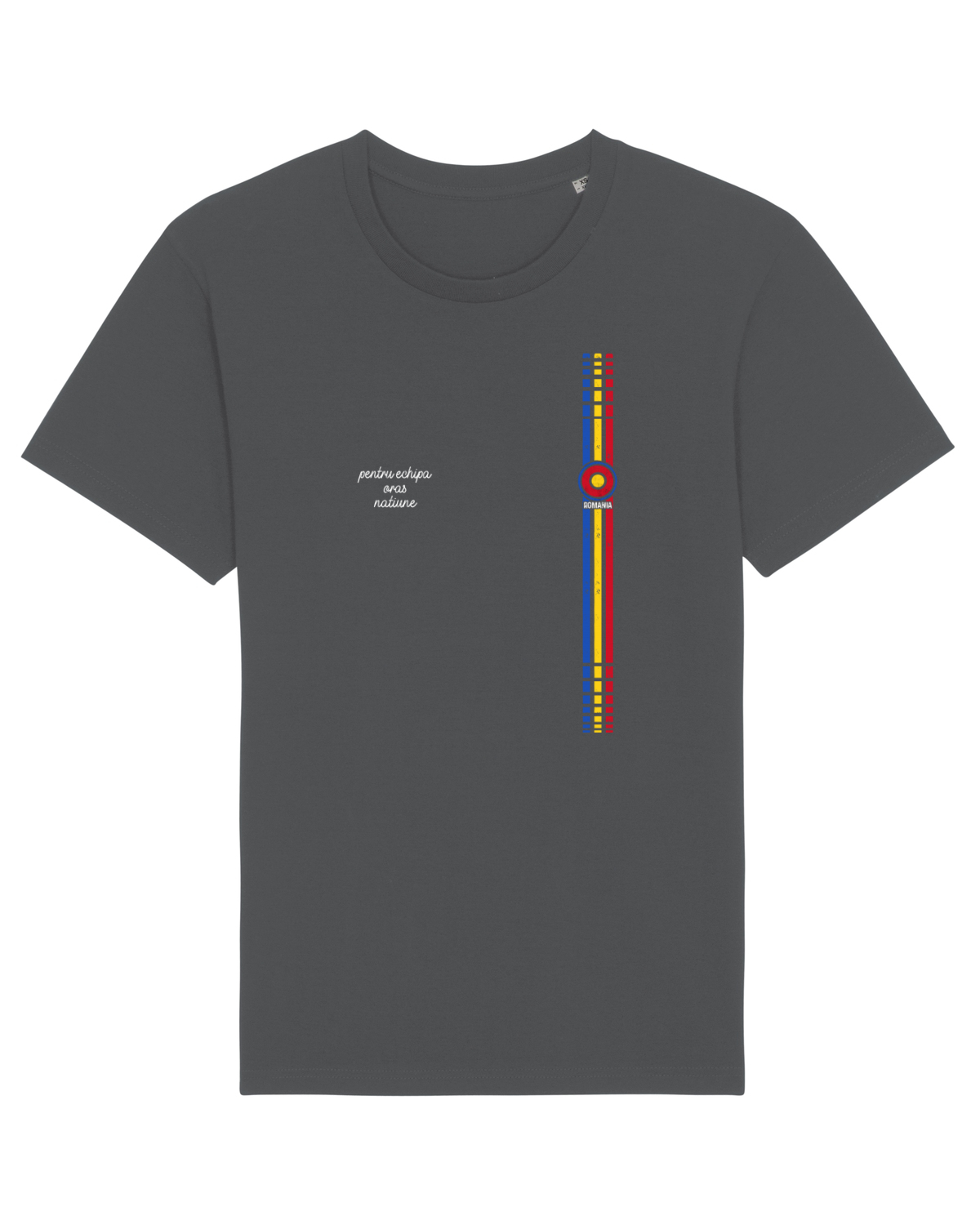 Tricou mânecă scurtă Unisex Rocker Anthracite