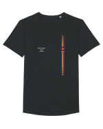 Romania Tricou mânecă scurtă guler larg Bărbat Skater