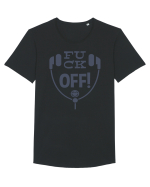 Fuck Off! Tricou mânecă scurtă guler larg Bărbat Skater