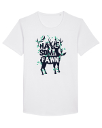 Have Some Fawn Tricou mânecă scurtă guler larg Bărbat Skater