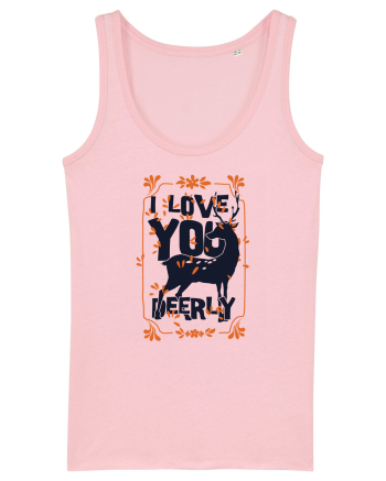 I Love You Deerly Cotton Pink