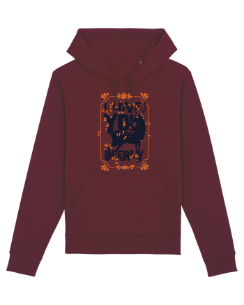 I Love You Deerly Burgundy