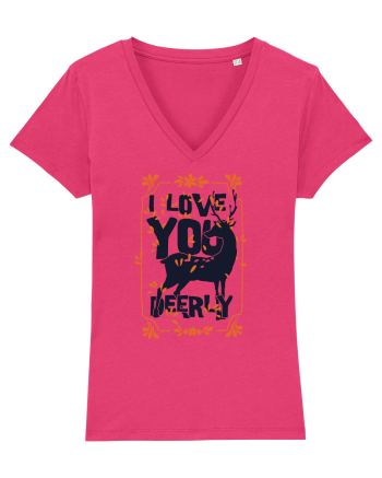 I Love You Deerly Raspberry