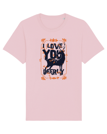 I Love You Deerly Cotton Pink