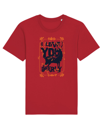 I Love You Deerly Red