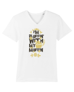 I'm Bluffin' With My Muffin Tricou mânecă scurtă guler V Bărbat Presenter