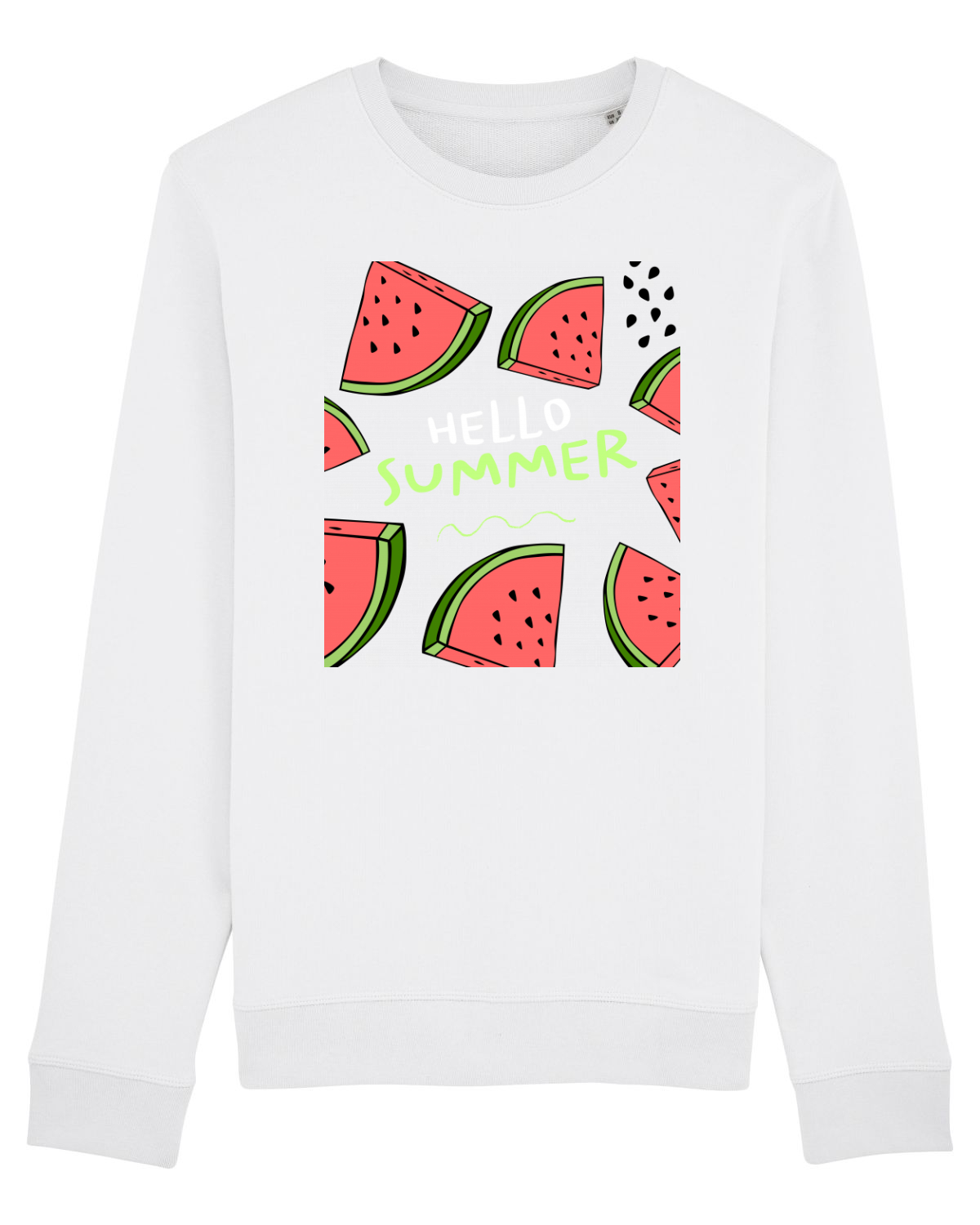 Bluză mânecă lungă Unisex Rise White