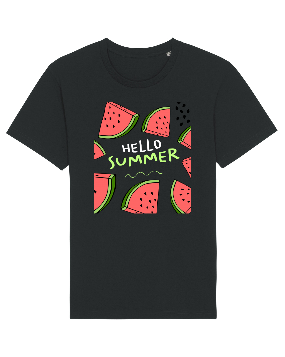 Tricou mânecă scurtă Unisex Rocker Black