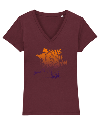 Live with passion Burgundy