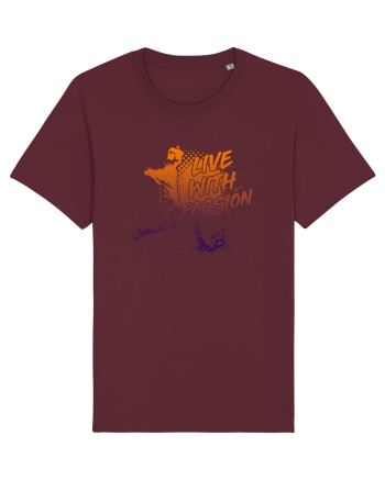 Live with passion Burgundy
