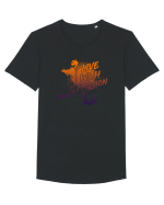 Live with passion Tricou mânecă scurtă guler larg Bărbat Skater