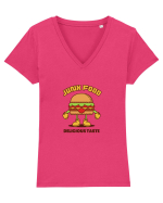 BURGER Tricou mânecă scurtă guler V Damă Evoker