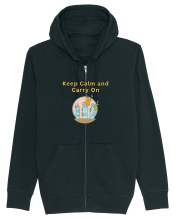 KEEP CALM AND CARRY ON Black