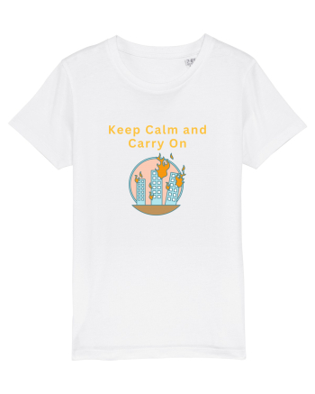 KEEP CALM AND CARRY ON White