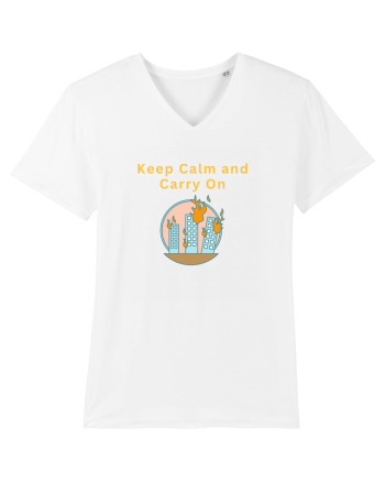 KEEP CALM AND CARRY ON White