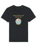 KEEP CALM AND CARRY ON Tricou mânecă scurtă Unisex Rocker