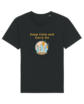 KEEP CALM AND CARRY ON Black