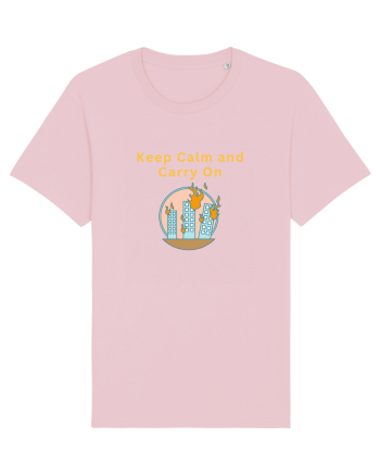 KEEP CALM AND CARRY ON Cotton Pink