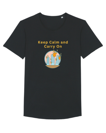 KEEP CALM AND CARRY ON Black