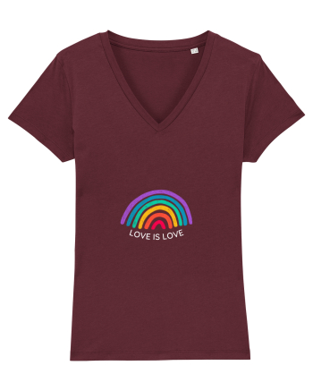 LOVE IS LOVE Burgundy