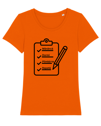 MANANCA, DORMI, PLIMBA-TE, REPETA Bright Orange