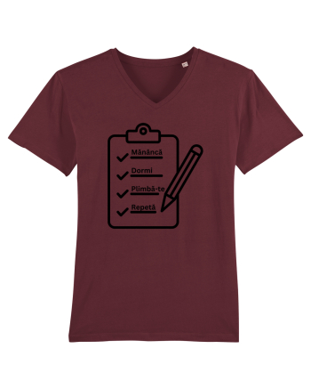 MANANCA, DORMI, PLIMBA-TE, REPETA Burgundy