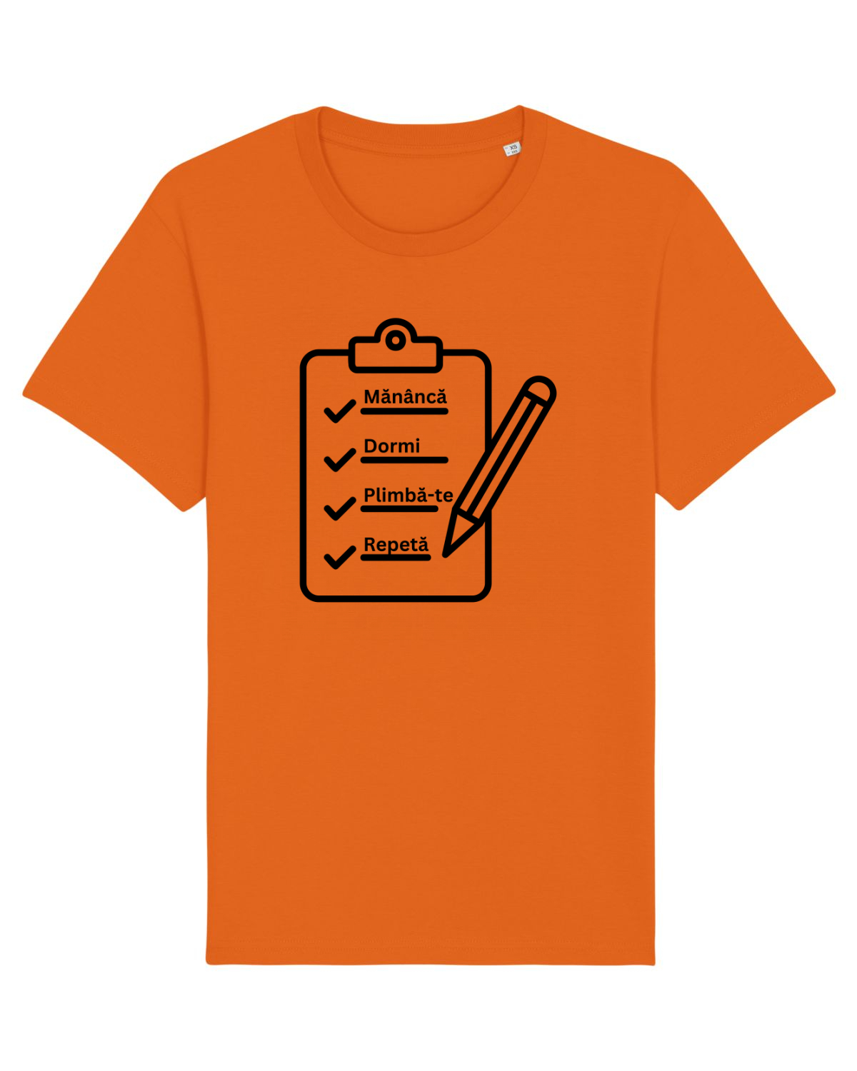 Tricou mânecă scurtă Unisex Rocker Bright Orange