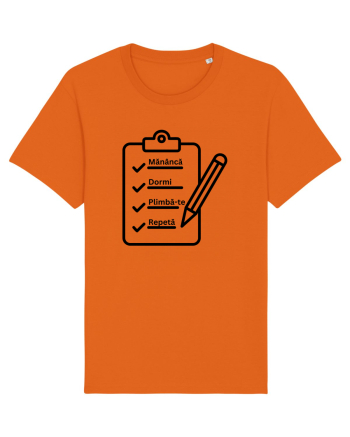 MANANCA, DORMI, PLIMBA-TE, REPETA Bright Orange