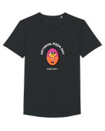 PIZZA DAY Tricou mânecă scurtă guler larg Bărbat Skater