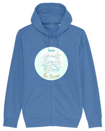 SAVE THE OCEAN Bright Blue