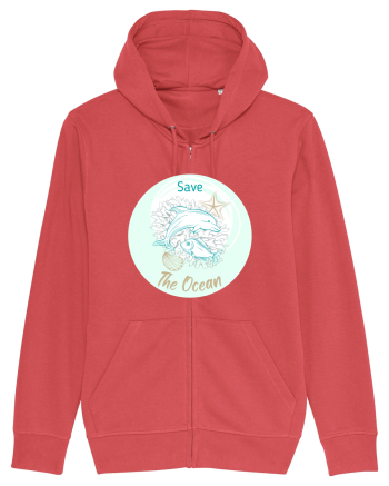 SAVE THE OCEAN Carmine Red