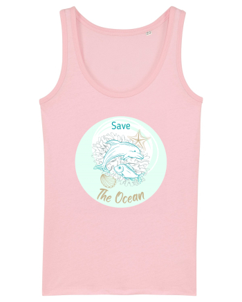 SAVE THE OCEAN Cotton Pink