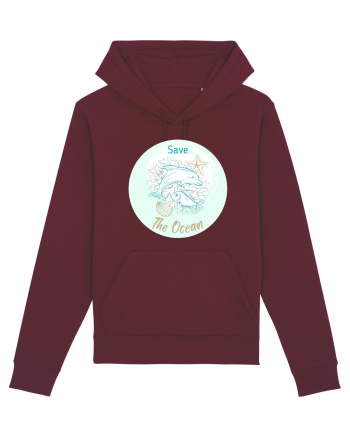 SAVE THE OCEAN Burgundy