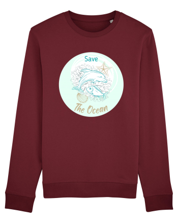 SAVE THE OCEAN Burgundy