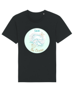 SAVE THE OCEAN Tricou mânecă scurtă Unisex Rocker